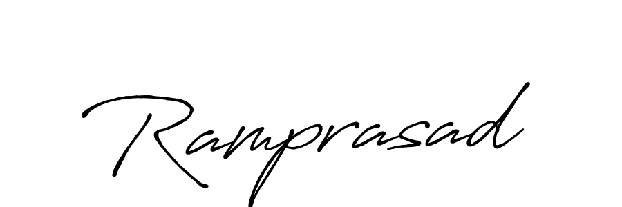 Create a beautiful signature design for name Ramprasad. With this signature (Antro_Vectra_Bolder) fonts, you can make a handwritten signature for free. Ramprasad signature style 7 images and pictures png