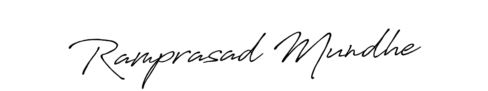 Ramprasad Mundhe stylish signature style. Best Handwritten Sign (Antro_Vectra_Bolder) for my name. Handwritten Signature Collection Ideas for my name Ramprasad Mundhe. Ramprasad Mundhe signature style 7 images and pictures png