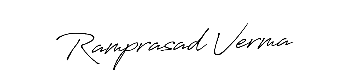 How to Draw Ramprasad Verma signature style? Antro_Vectra_Bolder is a latest design signature styles for name Ramprasad Verma. Ramprasad Verma signature style 7 images and pictures png