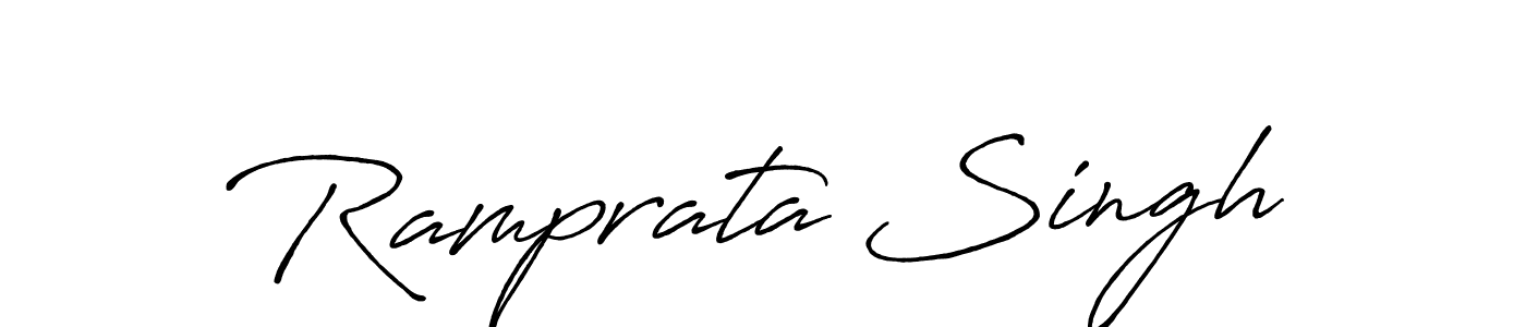 Similarly Antro_Vectra_Bolder is the best handwritten signature design. Signature creator online .You can use it as an online autograph creator for name Ramprata Singh. Ramprata Singh signature style 7 images and pictures png