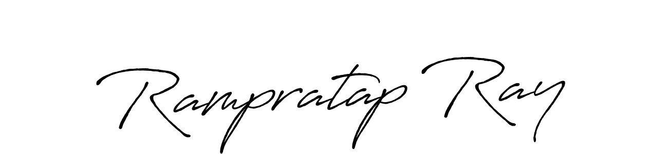 How to make Rampratap Ray signature? Antro_Vectra_Bolder is a professional autograph style. Create handwritten signature for Rampratap Ray name. Rampratap Ray signature style 7 images and pictures png