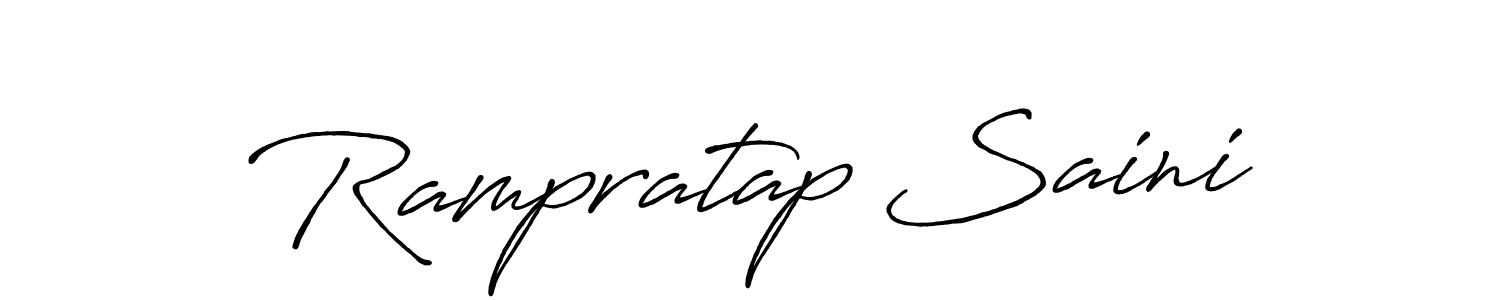 It looks lik you need a new signature style for name Rampratap Saini. Design unique handwritten (Antro_Vectra_Bolder) signature with our free signature maker in just a few clicks. Rampratap Saini signature style 7 images and pictures png