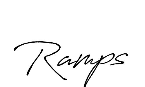You should practise on your own different ways (Antro_Vectra_Bolder) to write your name (Ramps) in signature. don't let someone else do it for you. Ramps signature style 7 images and pictures png