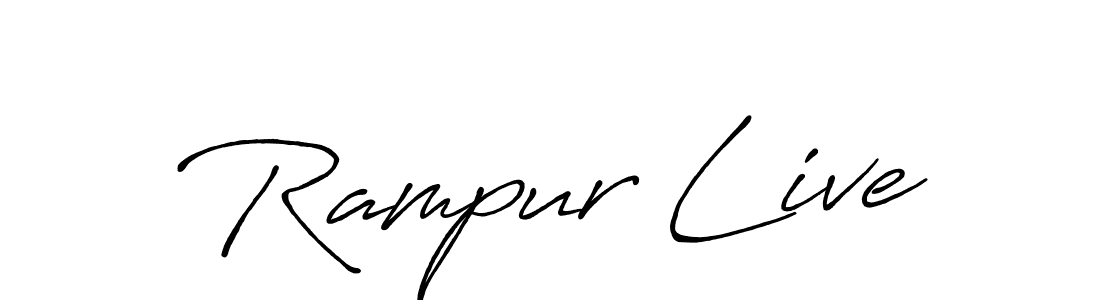 It looks lik you need a new signature style for name Rampur Live. Design unique handwritten (Antro_Vectra_Bolder) signature with our free signature maker in just a few clicks. Rampur Live signature style 7 images and pictures png