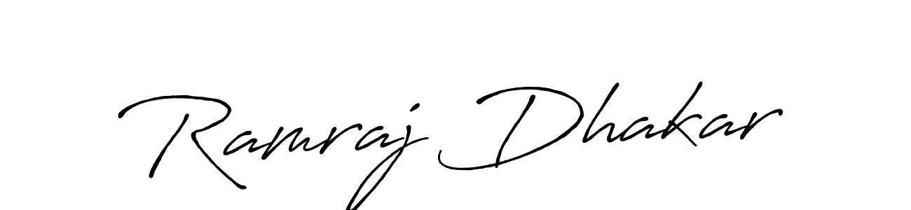 This is the best signature style for the Ramraj Dhakar name. Also you like these signature font (Antro_Vectra_Bolder). Mix name signature. Ramraj Dhakar signature style 7 images and pictures png