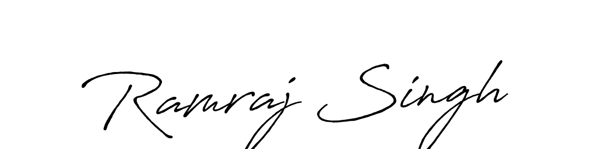 Antro_Vectra_Bolder is a professional signature style that is perfect for those who want to add a touch of class to their signature. It is also a great choice for those who want to make their signature more unique. Get Ramraj Singh name to fancy signature for free. Ramraj Singh signature style 7 images and pictures png