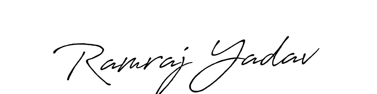 The best way (Antro_Vectra_Bolder) to make a short signature is to pick only two or three words in your name. The name Ramraj Yadav include a total of six letters. For converting this name. Ramraj Yadav signature style 7 images and pictures png