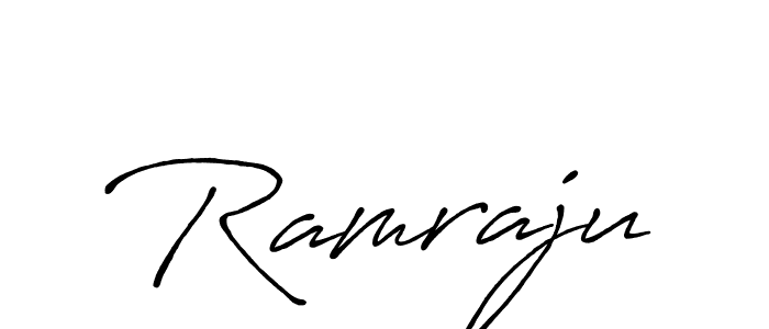 Use a signature maker to create a handwritten signature online. With this signature software, you can design (Antro_Vectra_Bolder) your own signature for name Ramraju. Ramraju signature style 7 images and pictures png