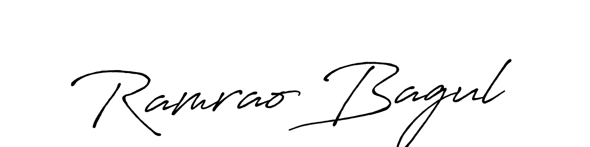 Also we have Ramrao Bagul name is the best signature style. Create professional handwritten signature collection using Antro_Vectra_Bolder autograph style. Ramrao Bagul signature style 7 images and pictures png