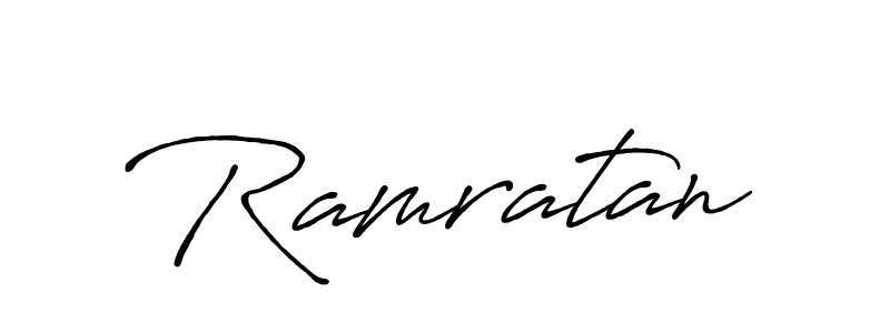 How to make Ramratan signature? Antro_Vectra_Bolder is a professional autograph style. Create handwritten signature for Ramratan name. Ramratan signature style 7 images and pictures png