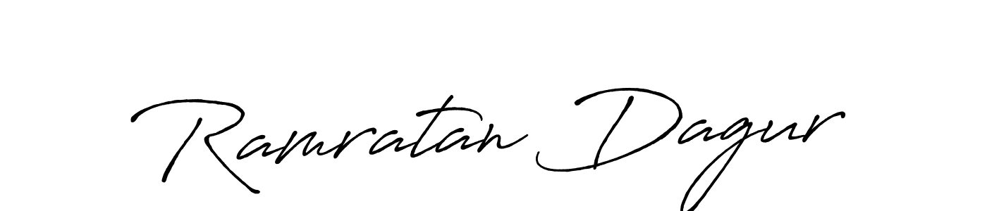 Make a beautiful signature design for name Ramratan Dagur. With this signature (Antro_Vectra_Bolder) style, you can create a handwritten signature for free. Ramratan Dagur signature style 7 images and pictures png