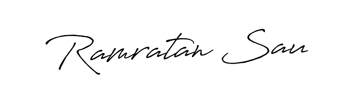 It looks lik you need a new signature style for name Ramratan Sau. Design unique handwritten (Antro_Vectra_Bolder) signature with our free signature maker in just a few clicks. Ramratan Sau signature style 7 images and pictures png