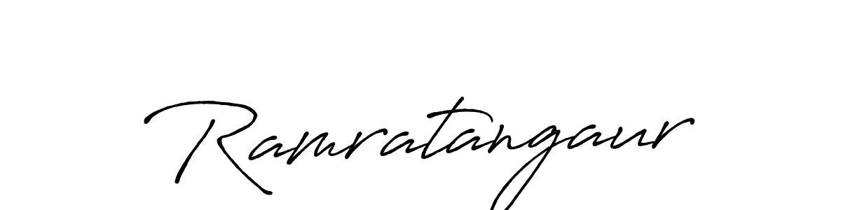 if you are searching for the best signature style for your name Ramratangaur. so please give up your signature search. here we have designed multiple signature styles  using Antro_Vectra_Bolder. Ramratangaur signature style 7 images and pictures png