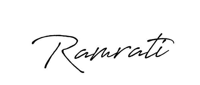 Once you've used our free online signature maker to create your best signature Antro_Vectra_Bolder style, it's time to enjoy all of the benefits that Ramrati name signing documents. Ramrati signature style 7 images and pictures png
