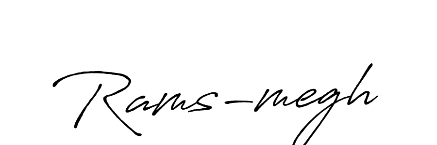 How to make Rams-megh signature? Antro_Vectra_Bolder is a professional autograph style. Create handwritten signature for Rams-megh name. Rams-megh signature style 7 images and pictures png