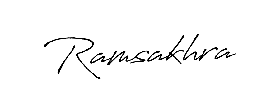 It looks lik you need a new signature style for name Ramsakhra. Design unique handwritten (Antro_Vectra_Bolder) signature with our free signature maker in just a few clicks. Ramsakhra signature style 7 images and pictures png