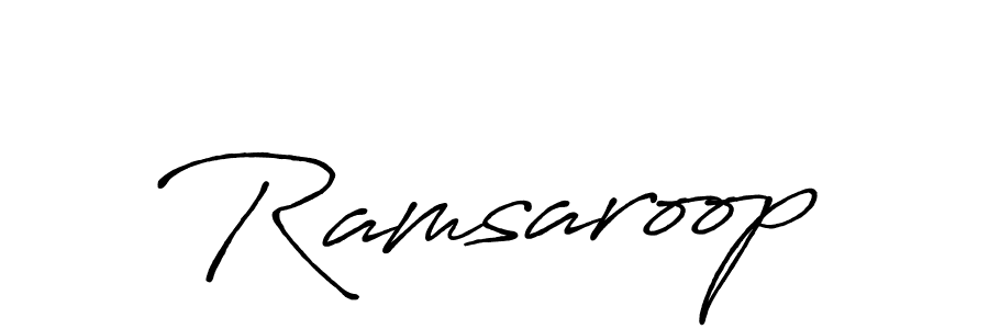 You should practise on your own different ways (Antro_Vectra_Bolder) to write your name (Ramsaroop) in signature. don't let someone else do it for you. Ramsaroop signature style 7 images and pictures png