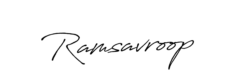 Best and Professional Signature Style for Ramsavroop. Antro_Vectra_Bolder Best Signature Style Collection. Ramsavroop signature style 7 images and pictures png