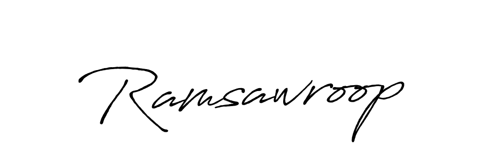 if you are searching for the best signature style for your name Ramsawroop. so please give up your signature search. here we have designed multiple signature styles  using Antro_Vectra_Bolder. Ramsawroop signature style 7 images and pictures png