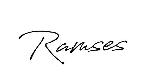 How to make Ramses signature? Antro_Vectra_Bolder is a professional autograph style. Create handwritten signature for Ramses name. Ramses signature style 7 images and pictures png