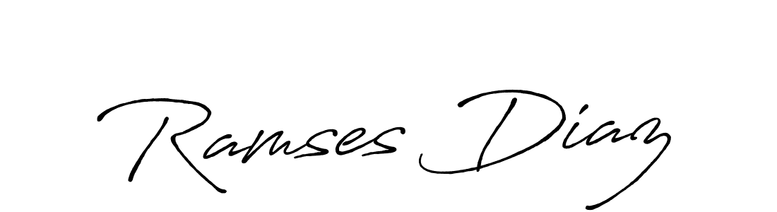 Ramses Diaz stylish signature style. Best Handwritten Sign (Antro_Vectra_Bolder) for my name. Handwritten Signature Collection Ideas for my name Ramses Diaz. Ramses Diaz signature style 7 images and pictures png