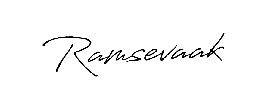 How to make Ramsevaak signature? Antro_Vectra_Bolder is a professional autograph style. Create handwritten signature for Ramsevaak name. Ramsevaak signature style 7 images and pictures png