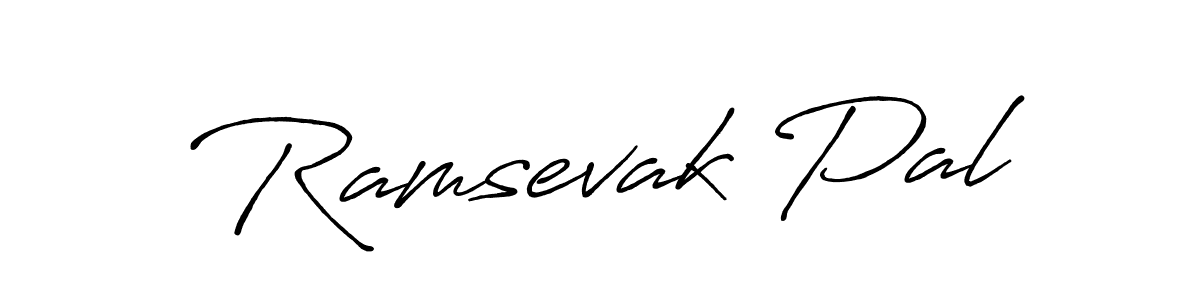 Also You can easily find your signature by using the search form. We will create Ramsevak Pal name handwritten signature images for you free of cost using Antro_Vectra_Bolder sign style. Ramsevak Pal signature style 7 images and pictures png