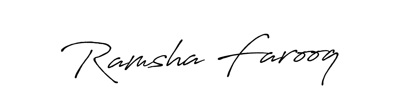 This is the best signature style for the Ramsha Farooq name. Also you like these signature font (Antro_Vectra_Bolder). Mix name signature. Ramsha Farooq signature style 7 images and pictures png