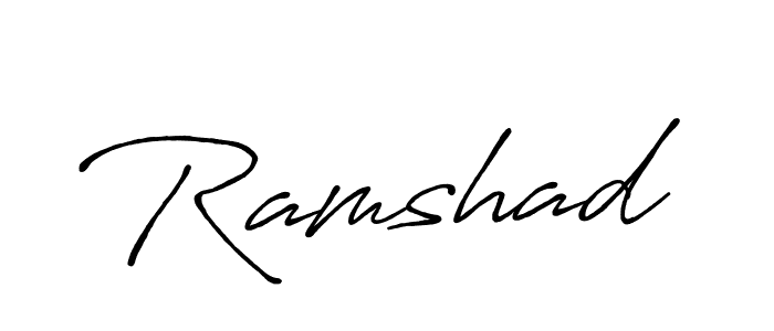 The best way (Antro_Vectra_Bolder) to make a short signature is to pick only two or three words in your name. The name Ramshad include a total of six letters. For converting this name. Ramshad signature style 7 images and pictures png