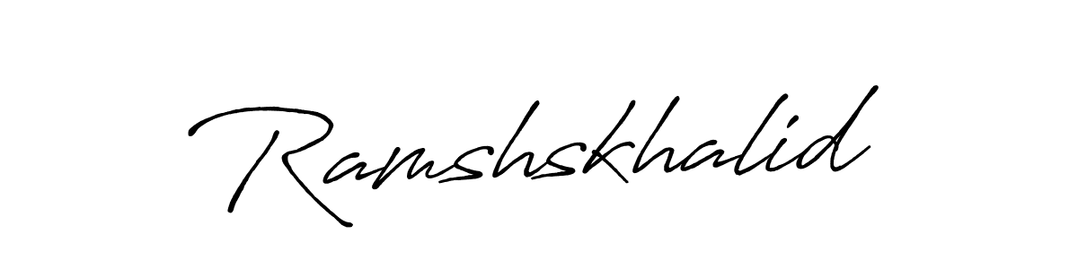 How to Draw Ramshskhalid signature style? Antro_Vectra_Bolder is a latest design signature styles for name Ramshskhalid. Ramshskhalid signature style 7 images and pictures png