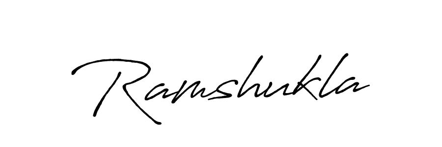 Antro_Vectra_Bolder is a professional signature style that is perfect for those who want to add a touch of class to their signature. It is also a great choice for those who want to make their signature more unique. Get Ramshukla name to fancy signature for free. Ramshukla signature style 7 images and pictures png
