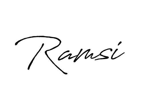 Ramsi stylish signature style. Best Handwritten Sign (Antro_Vectra_Bolder) for my name. Handwritten Signature Collection Ideas for my name Ramsi. Ramsi signature style 7 images and pictures png