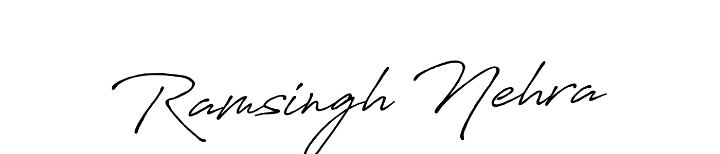 Antro_Vectra_Bolder is a professional signature style that is perfect for those who want to add a touch of class to their signature. It is also a great choice for those who want to make their signature more unique. Get Ramsingh Nehra name to fancy signature for free. Ramsingh Nehra signature style 7 images and pictures png