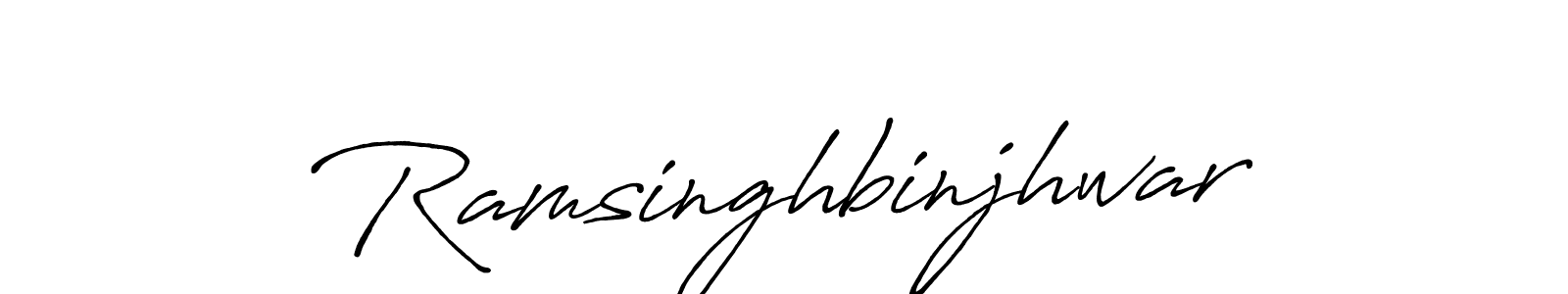 Also we have Ramsinghbinjhwar name is the best signature style. Create professional handwritten signature collection using Antro_Vectra_Bolder autograph style. Ramsinghbinjhwar signature style 7 images and pictures png