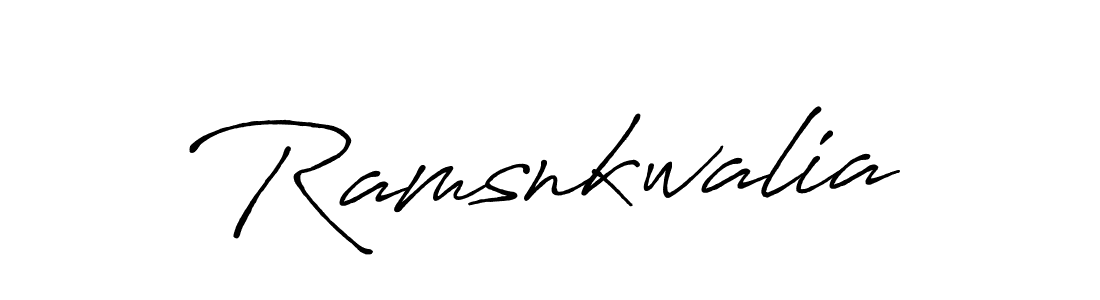 Use a signature maker to create a handwritten signature online. With this signature software, you can design (Antro_Vectra_Bolder) your own signature for name Ramsnkwalia. Ramsnkwalia signature style 7 images and pictures png