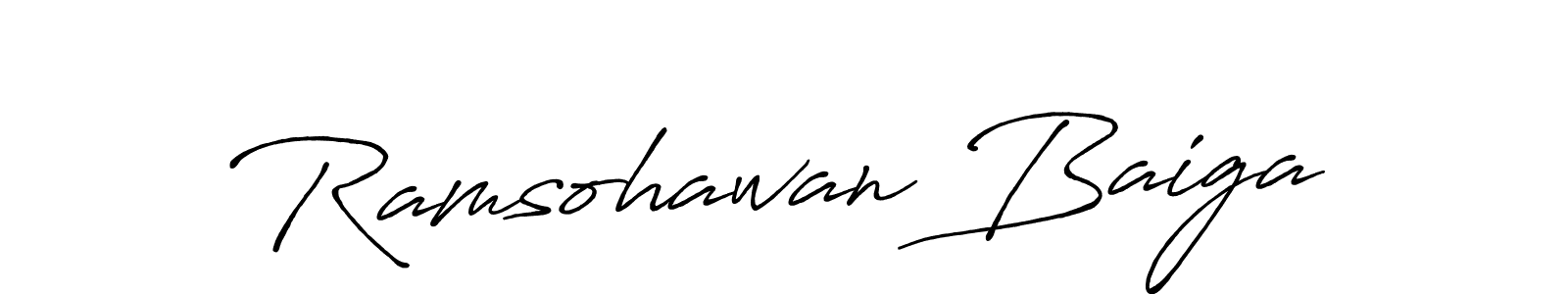 Make a beautiful signature design for name Ramsohawan Baiga. Use this online signature maker to create a handwritten signature for free. Ramsohawan Baiga signature style 7 images and pictures png