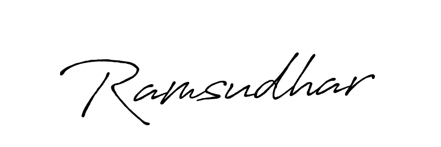 How to make Ramsudhar name signature. Use Antro_Vectra_Bolder style for creating short signs online. This is the latest handwritten sign. Ramsudhar signature style 7 images and pictures png