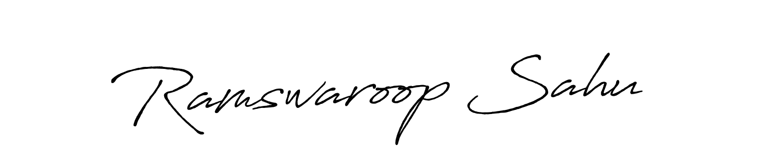 Make a beautiful signature design for name Ramswaroop Sahu. Use this online signature maker to create a handwritten signature for free. Ramswaroop Sahu signature style 7 images and pictures png