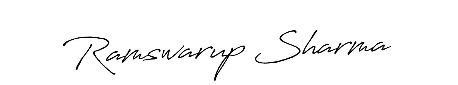 It looks lik you need a new signature style for name Ramswarup Sharma. Design unique handwritten (Antro_Vectra_Bolder) signature with our free signature maker in just a few clicks. Ramswarup Sharma signature style 7 images and pictures png