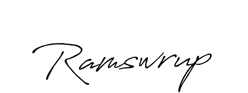 It looks lik you need a new signature style for name Ramswrup. Design unique handwritten (Antro_Vectra_Bolder) signature with our free signature maker in just a few clicks. Ramswrup signature style 7 images and pictures png