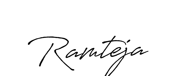 You can use this online signature creator to create a handwritten signature for the name Ramteja. This is the best online autograph maker. Ramteja signature style 7 images and pictures png