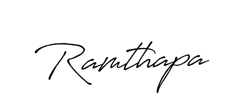 Design your own signature with our free online signature maker. With this signature software, you can create a handwritten (Antro_Vectra_Bolder) signature for name Ramthapa. Ramthapa signature style 7 images and pictures png