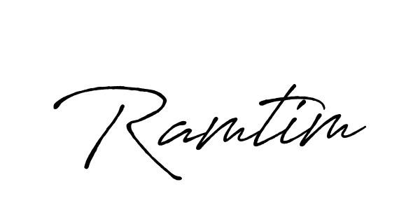 Create a beautiful signature design for name Ramtim. With this signature (Antro_Vectra_Bolder) fonts, you can make a handwritten signature for free. Ramtim signature style 7 images and pictures png