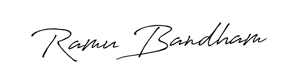 Make a beautiful signature design for name Ramu Bandham. Use this online signature maker to create a handwritten signature for free. Ramu Bandham signature style 7 images and pictures png