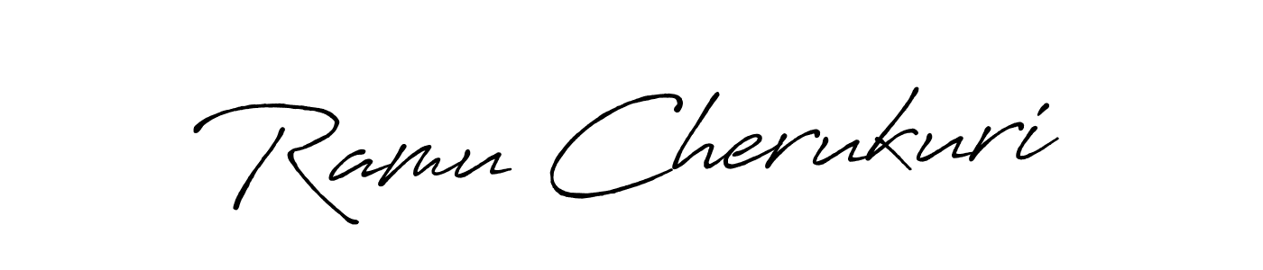 You should practise on your own different ways (Antro_Vectra_Bolder) to write your name (Ramu Cherukuri) in signature. don't let someone else do it for you. Ramu Cherukuri signature style 7 images and pictures png