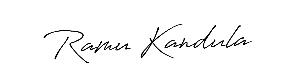 Similarly Antro_Vectra_Bolder is the best handwritten signature design. Signature creator online .You can use it as an online autograph creator for name Ramu Kandula. Ramu Kandula signature style 7 images and pictures png