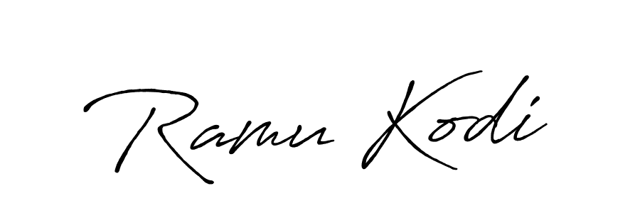 Also You can easily find your signature by using the search form. We will create Ramu Kodi name handwritten signature images for you free of cost using Antro_Vectra_Bolder sign style. Ramu Kodi signature style 7 images and pictures png