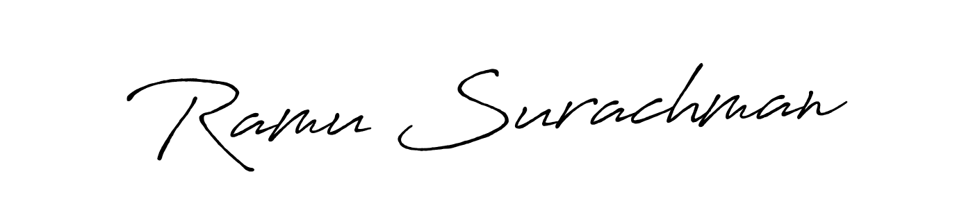 Once you've used our free online signature maker to create your best signature Antro_Vectra_Bolder style, it's time to enjoy all of the benefits that Ramu Surachman name signing documents. Ramu Surachman signature style 7 images and pictures png