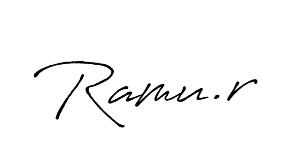 Once you've used our free online signature maker to create your best signature Antro_Vectra_Bolder style, it's time to enjoy all of the benefits that Ramu.r name signing documents. Ramu.r signature style 7 images and pictures png