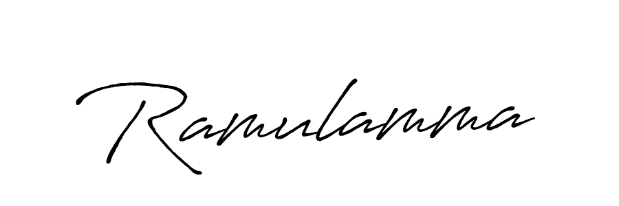 Create a beautiful signature design for name Ramulamma. With this signature (Antro_Vectra_Bolder) fonts, you can make a handwritten signature for free. Ramulamma signature style 7 images and pictures png